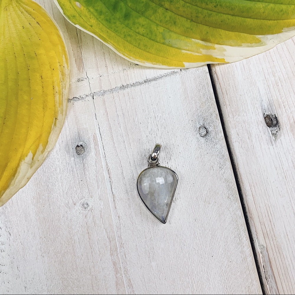 Opalite Sterling Pear Shaped Pendant